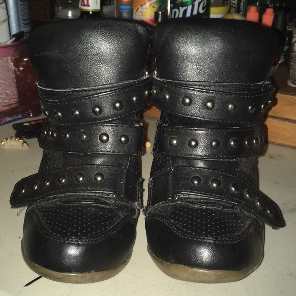 Black Sneaker Heels